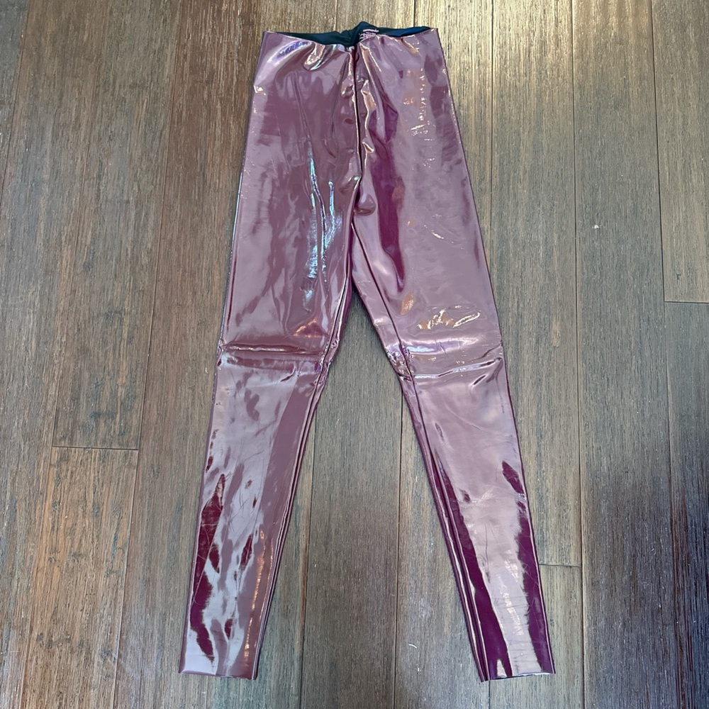 Commando Glossy Burgundy Leggings